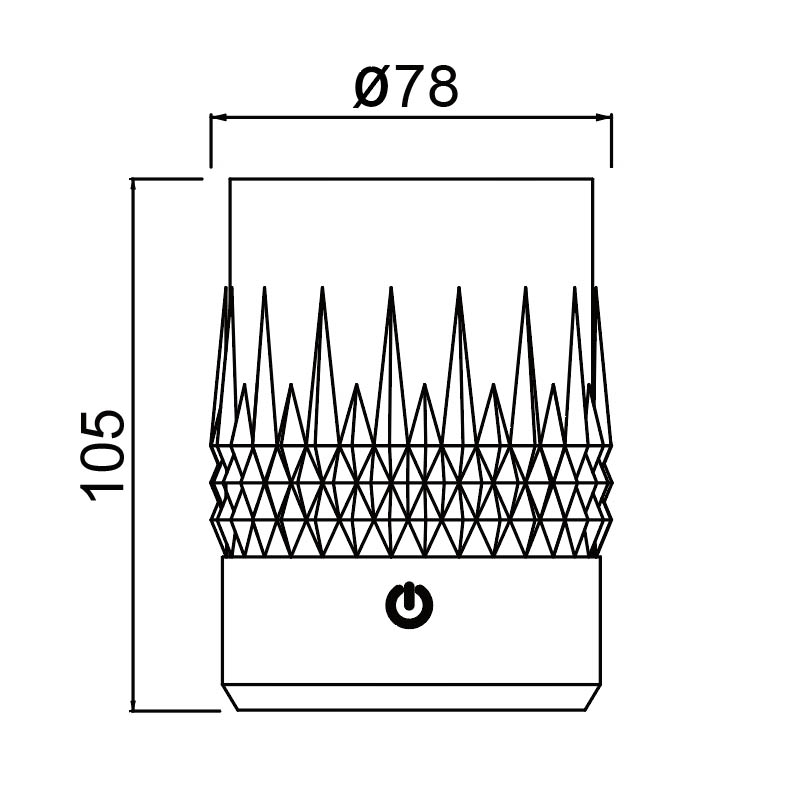 Стакан-светильник Mantra LAX 9083 1