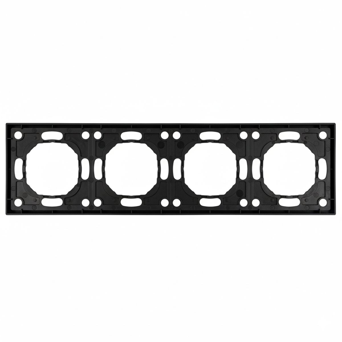 Рамка 4-постовая Stekker Эмили черный уголь PFR00-5004-05 49861 3