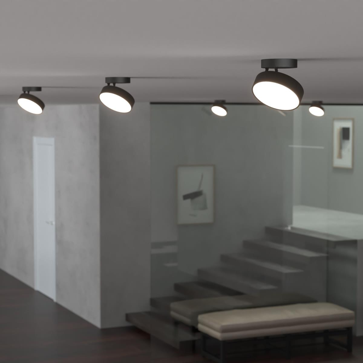 Светодиодный спот Elektrostandard Pila 25135/Led черный 4690389187575 2