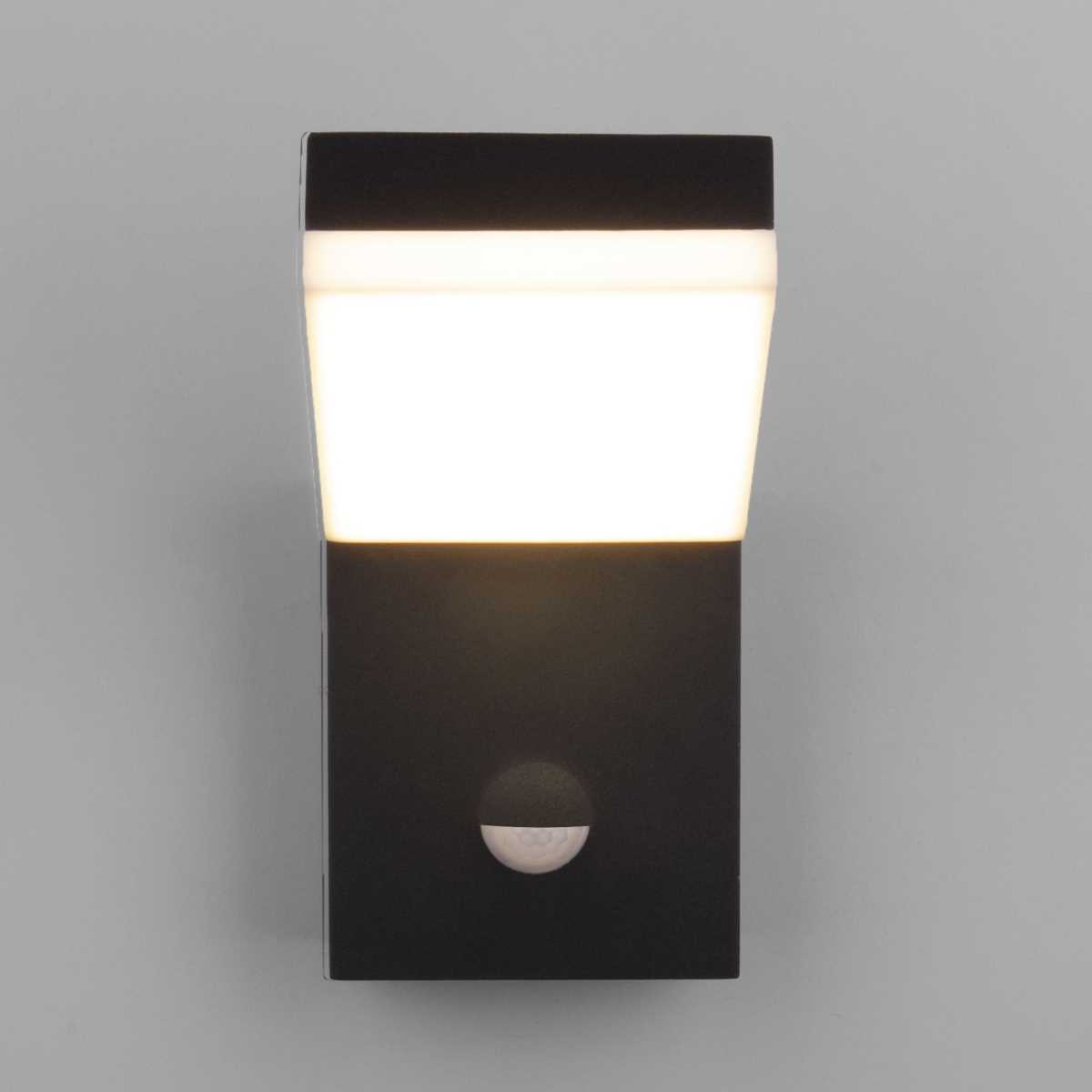 Уличный настенный светодиодный светильник Elektrostandard Sensor 1541 Techno Led черный a053946 1
