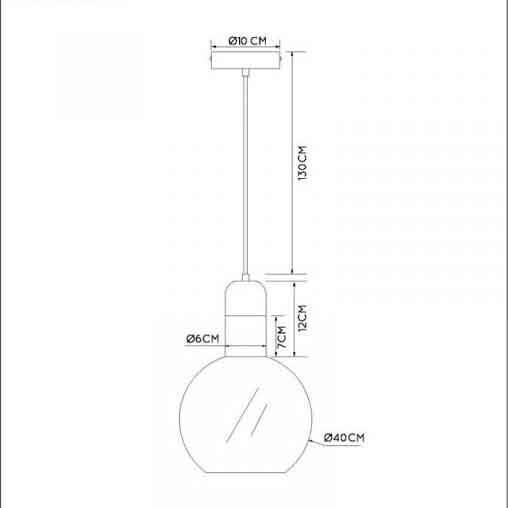 Подвесной светильник Lucide Julius 34438/40/65 изображение 3 Подвесной светильник Lucide Julius 34438/40/65 Фото № 3