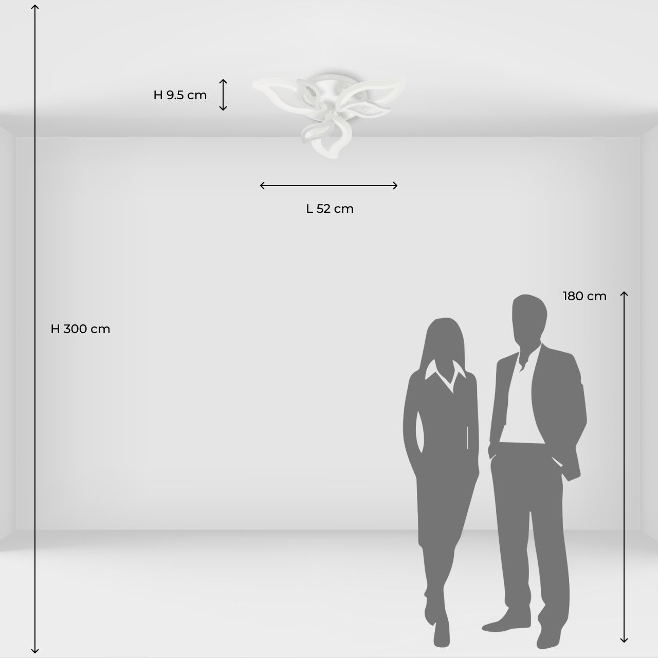 Потолочная светодиодная люстра De City Мадлен 424013907 1