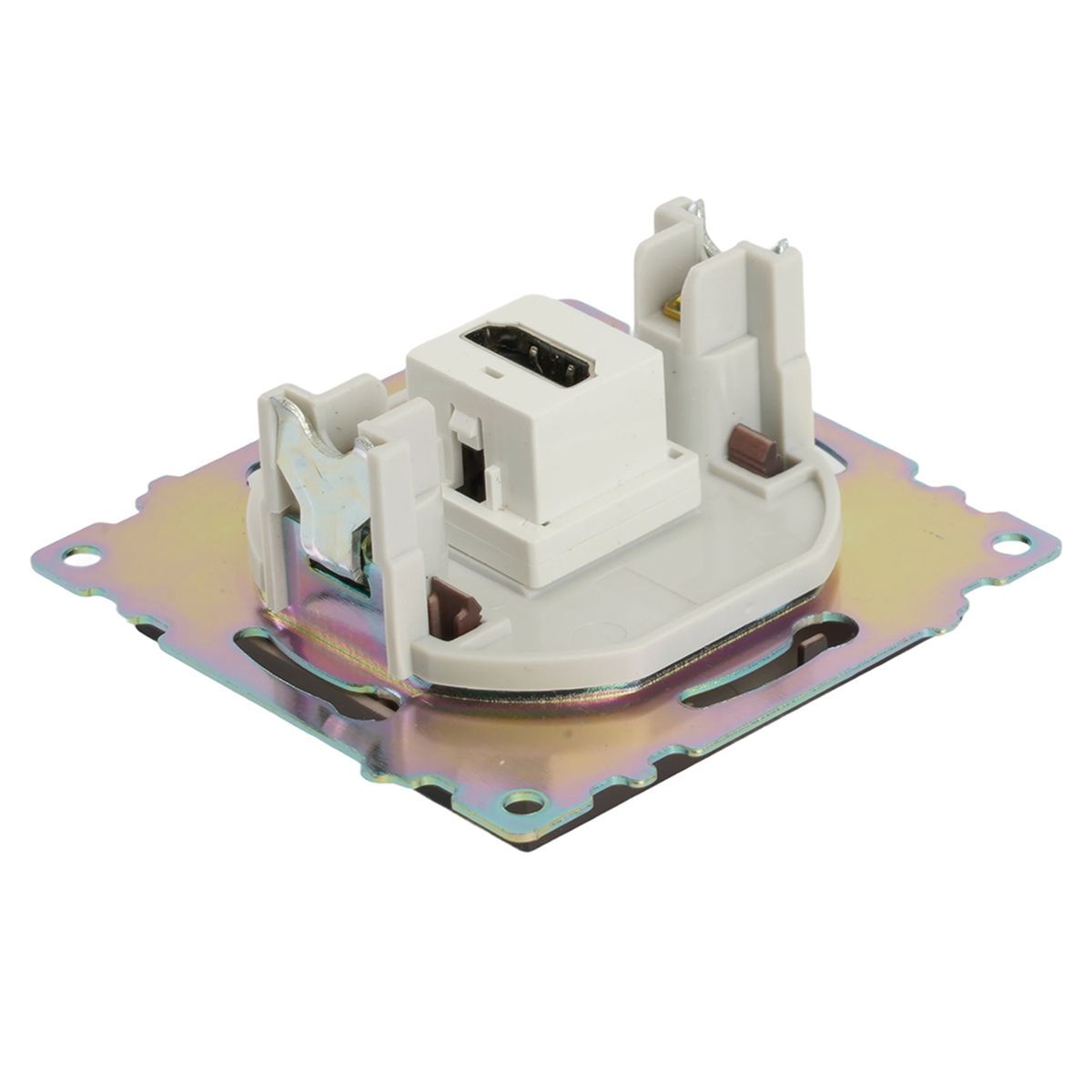 Розетка HDMI 2.1, Type A (механизм), STEKKER GLS00-7118-04, серия Катрин, шоколад 50064 3
