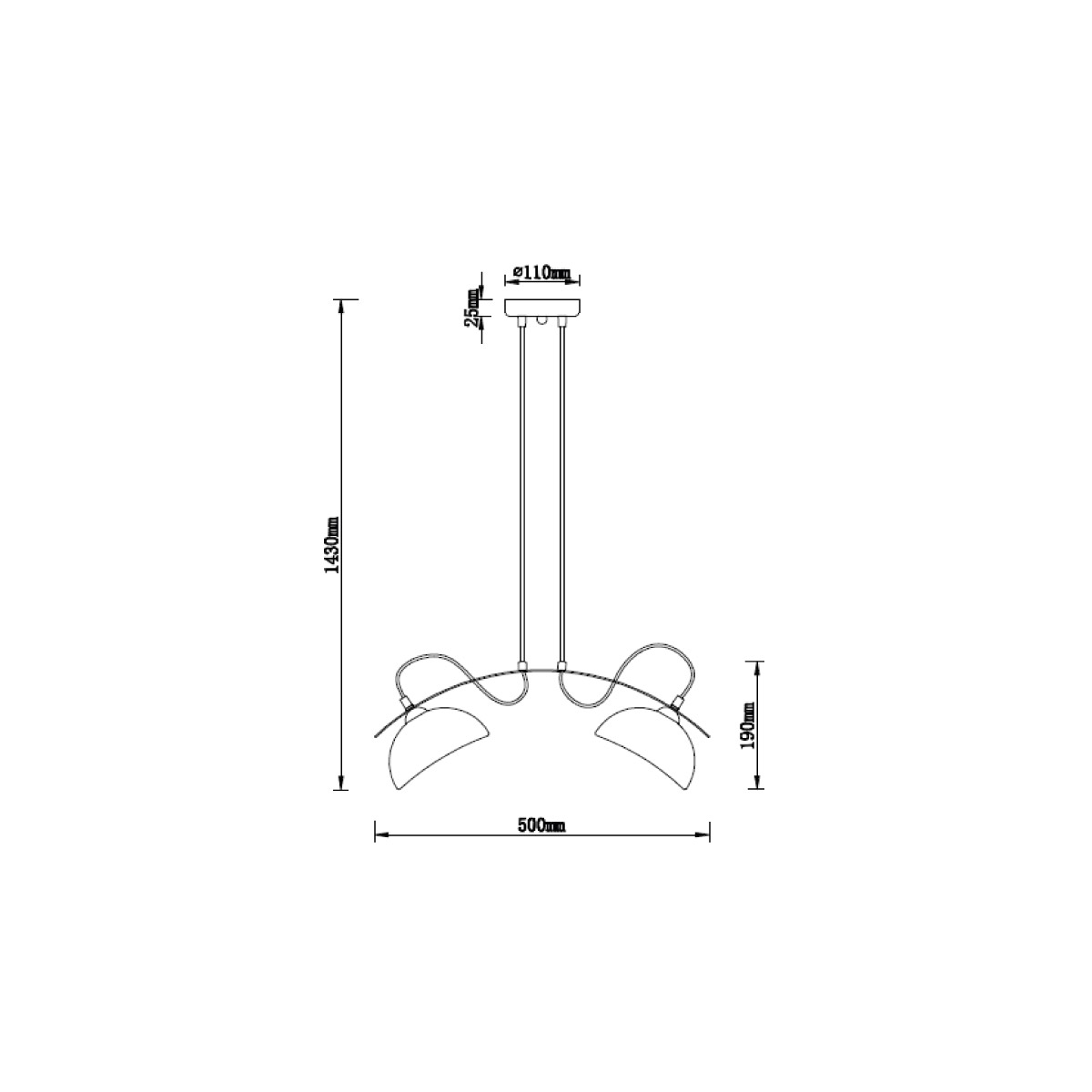 Подвесной светильник Vele Luce Musicista VL5462P22 3