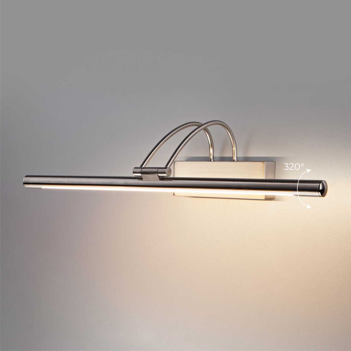 Подсветка светодиодная для зеркал/картин Elektrostandard Simple MRL LED 10W 1011 IP20 3000K никель a063698 1