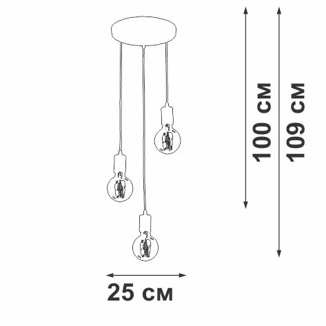 Подвесная люстра Vitaluce V2849-1/3S изображение 3 Подвесная люстра Vitaluce V2849-1/3S Фото № 3