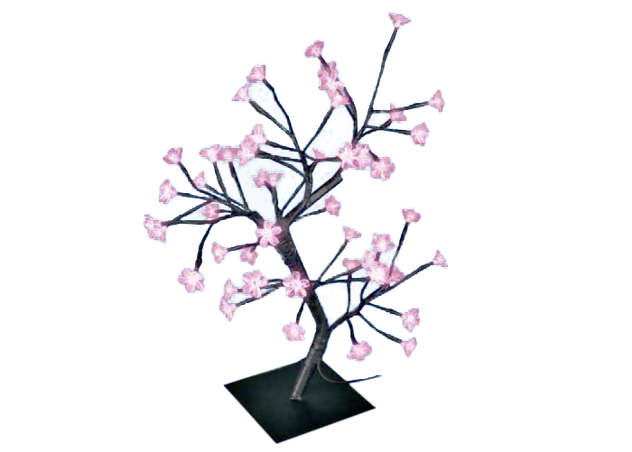 Светодиодное дерево 35x20x45см Uniel ULD-T3545-048/SBA PINK IP20 SAKURA UL-00001401 3