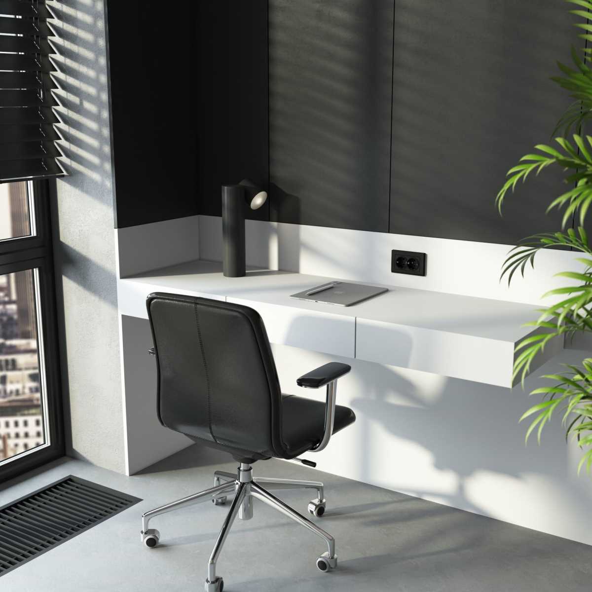 Рамка Werkel Stark для двойной розетки черный W0081808 4690389162107 2
