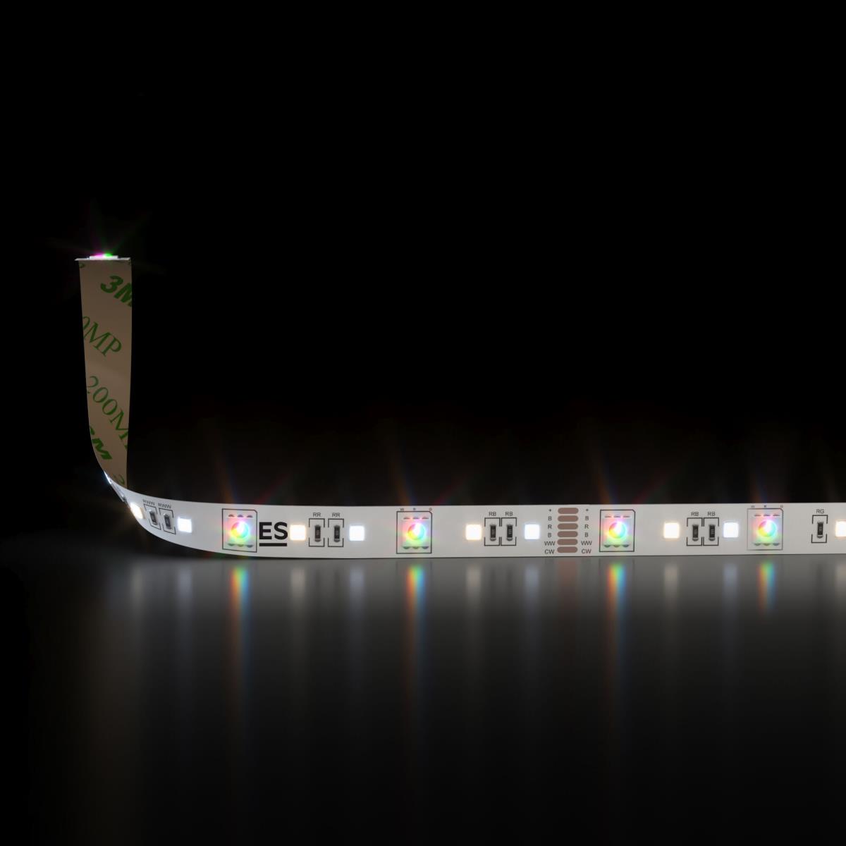 Светодиодная лента Elektrostandard 16W/m 90LED/m 5050+2835+2835SMD MIX RGB/теплый/холодный белый 5M a053707 1