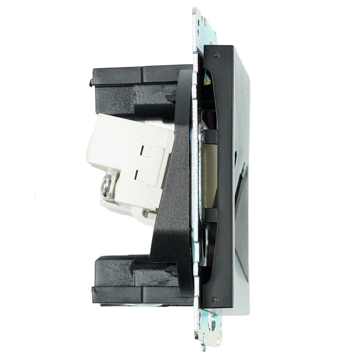 Розетка телевизионная TV + компьютерная RJ-45 Stekker Катрин GLS00-7106-05 черная 49182 3