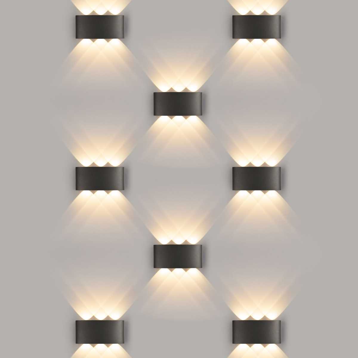 Уличный настенный светодиодный светильник Elektrostandard 1551 Techno Led черный a049671 1