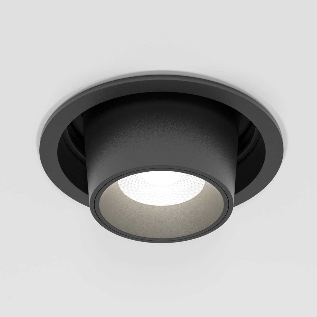 Встраиваемый светодиодный светильник Elektrostandard Conner 25086/LED 8W 4000K черный a063992 1