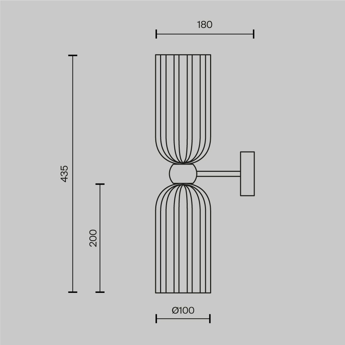 Настенный светильник Maytoni Antic MOD302WL-02CG 1