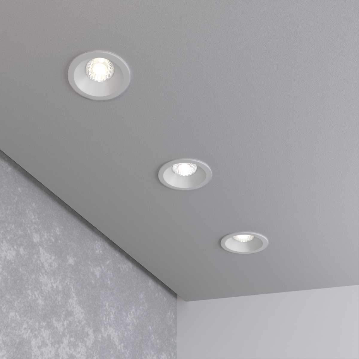 Встраиваемый светодиодный светильник Elektrostandard 15266/LED белый a055718 1