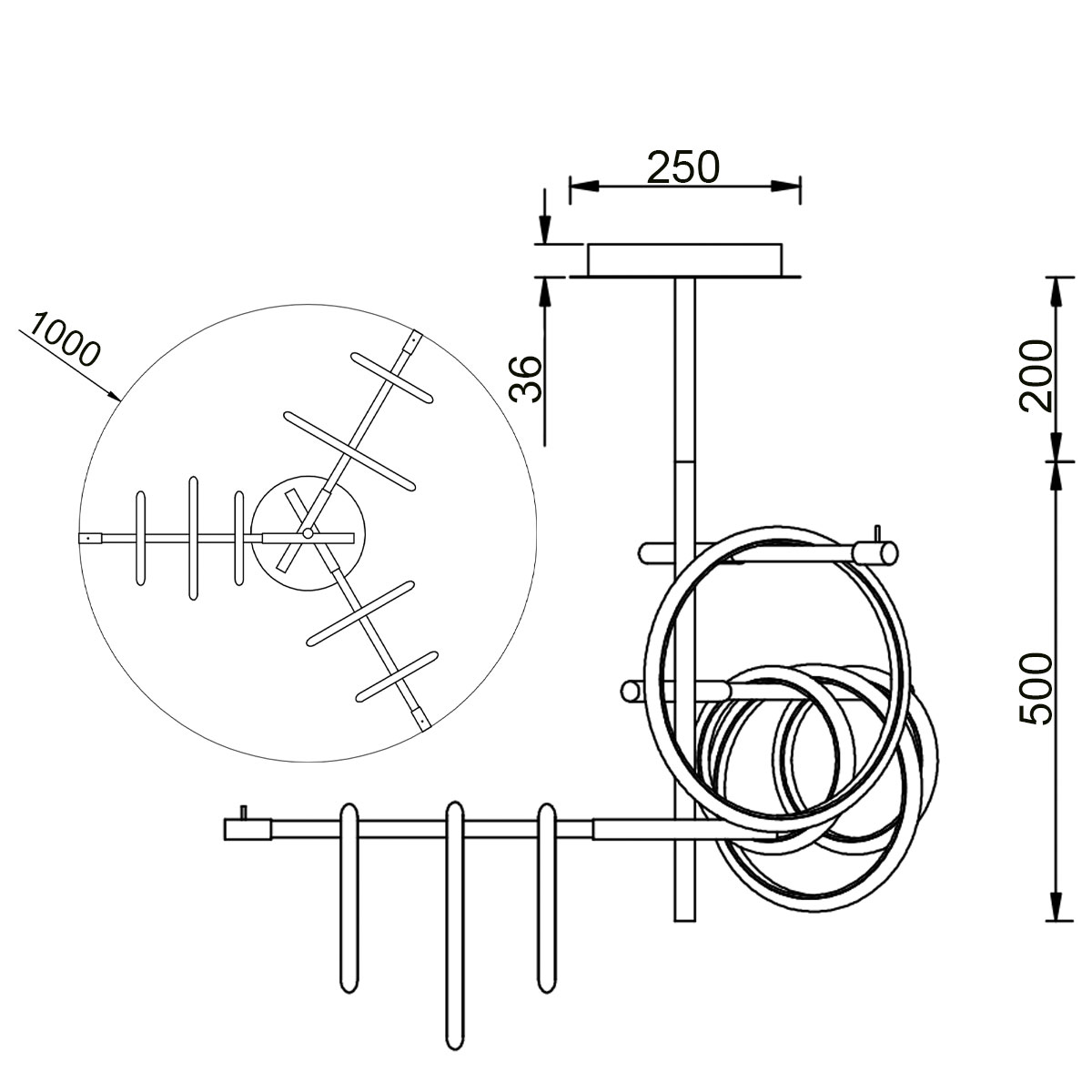 Потолочный светильник Vele Luce Bellezza VL7262L07 4