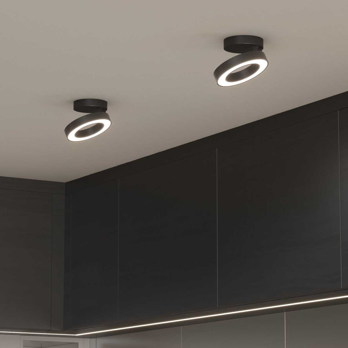 Светодиодный спот Elektrostandard Spila 25105/Led черный 4690389187544 2