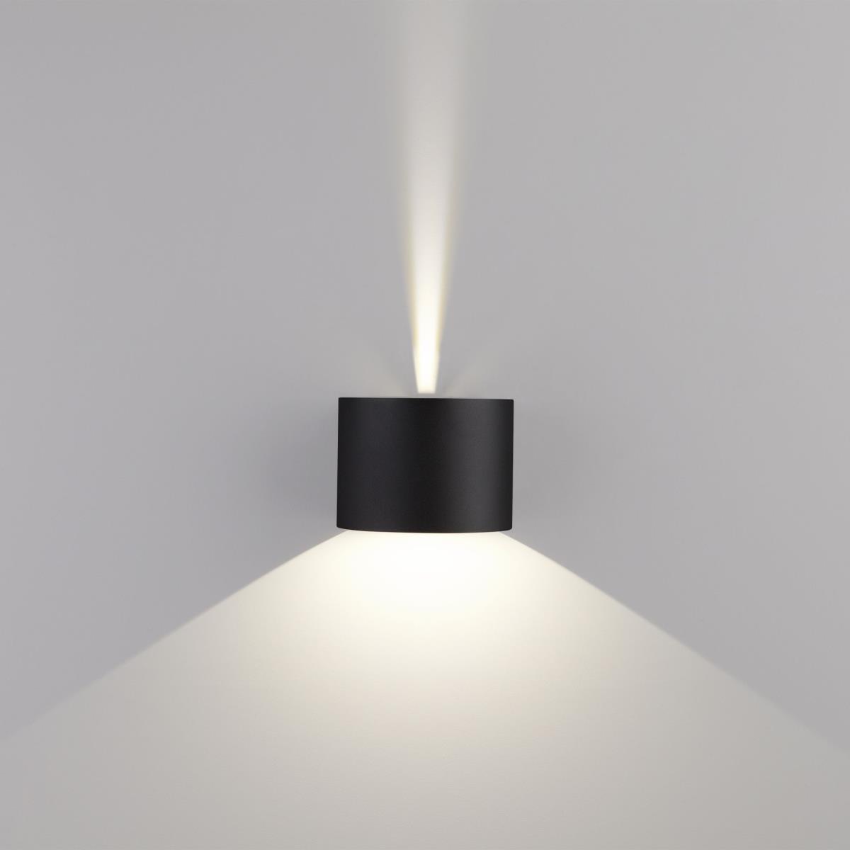 Уличный настенный светодиодный светильник Elektrostandard 1518 Techno LED Blade черный a038828 1