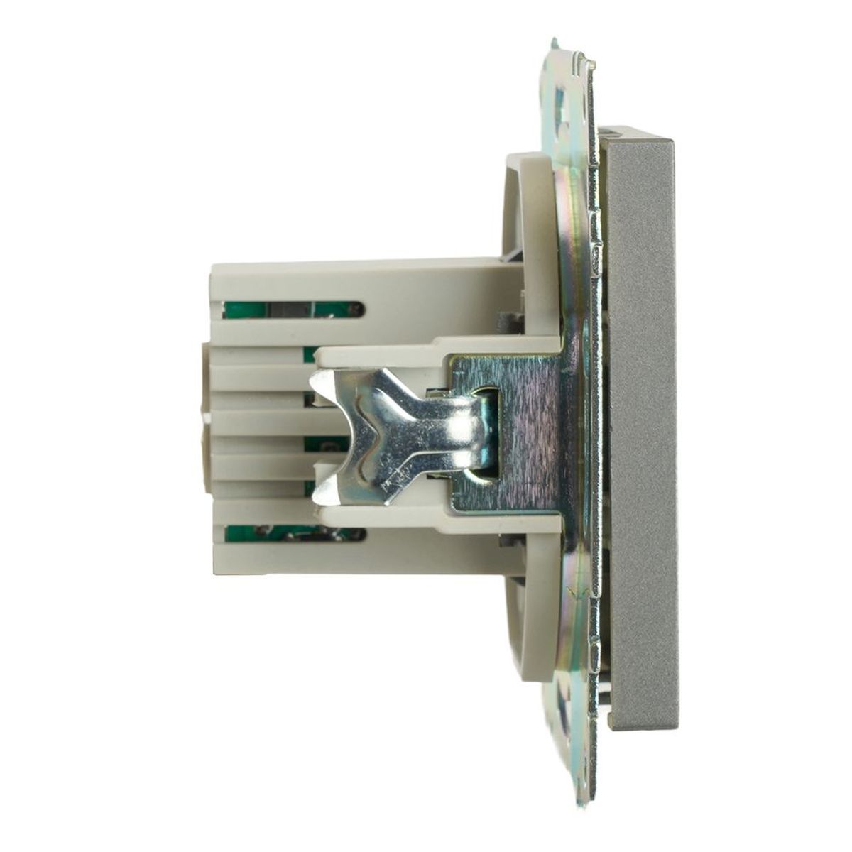Розетка 2хUSB Stekker Катрин графит GLS10-7115-06 49422 2