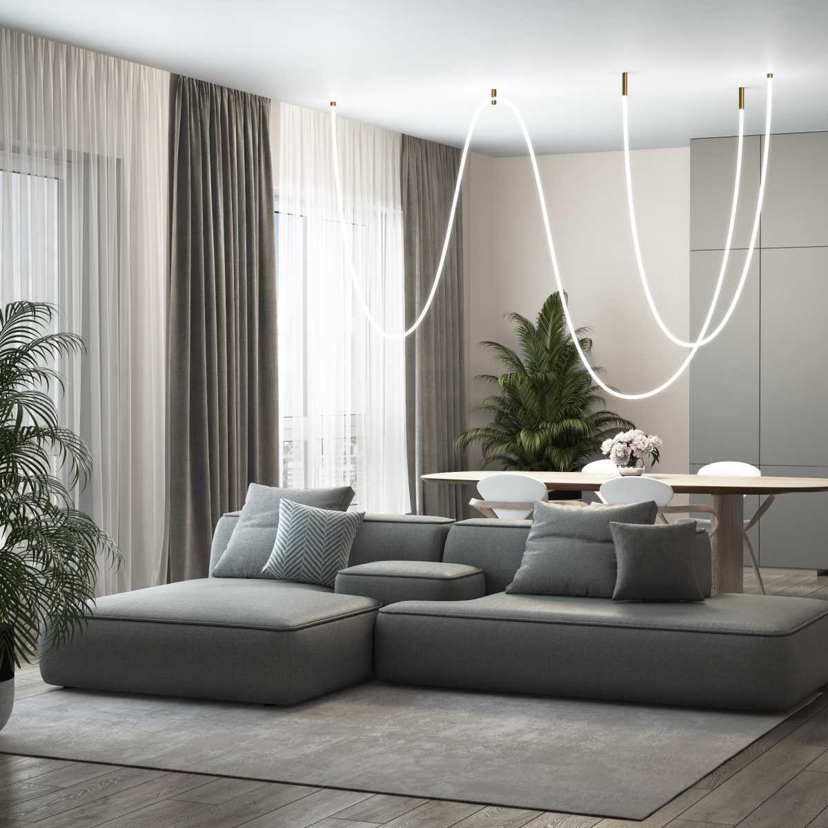 Крепления подвесные для гибкого неона Elektrostandard Full Light FL 28120 латунь a063434 3
