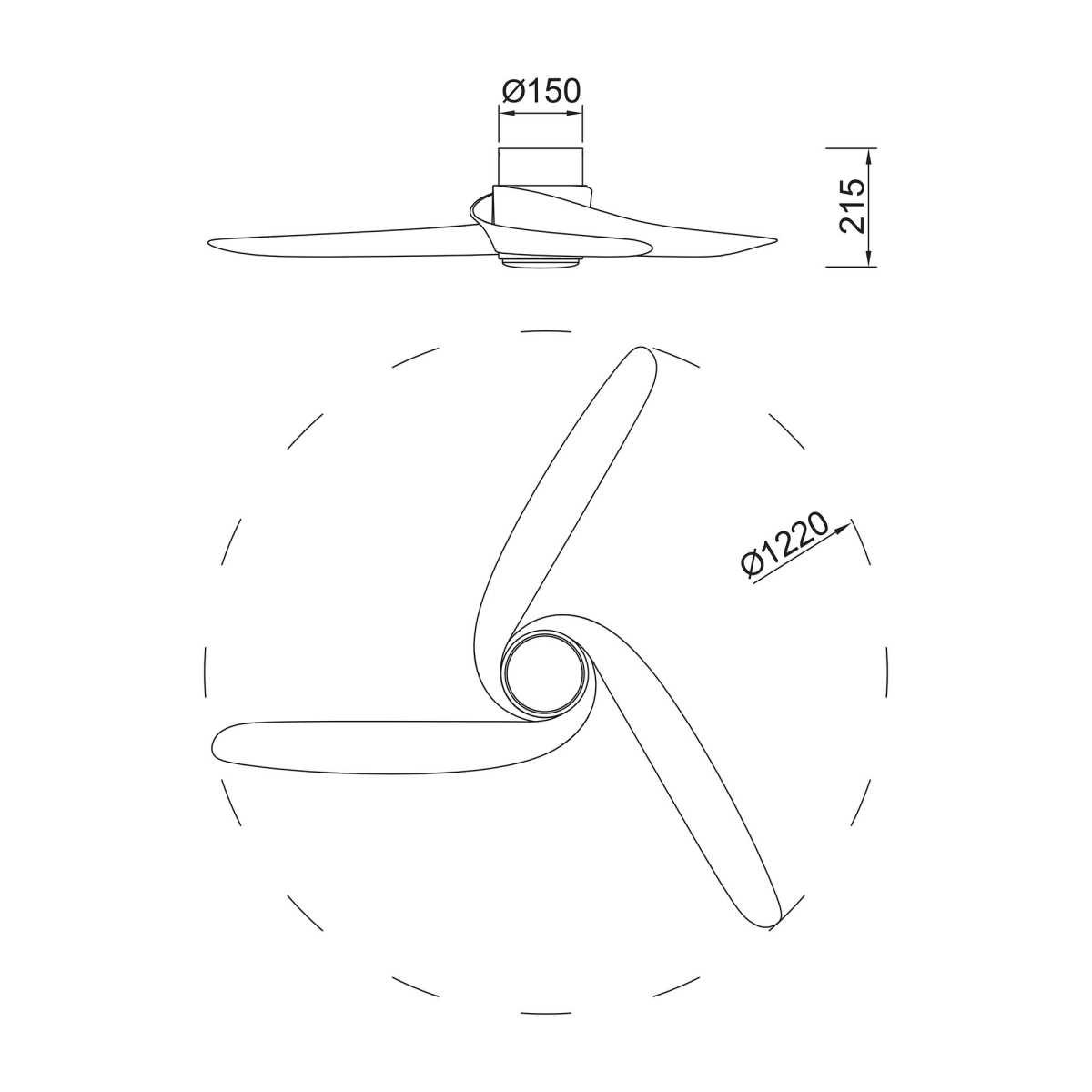 Люстра-вентилятор Mantra GROENLAND 9067 1