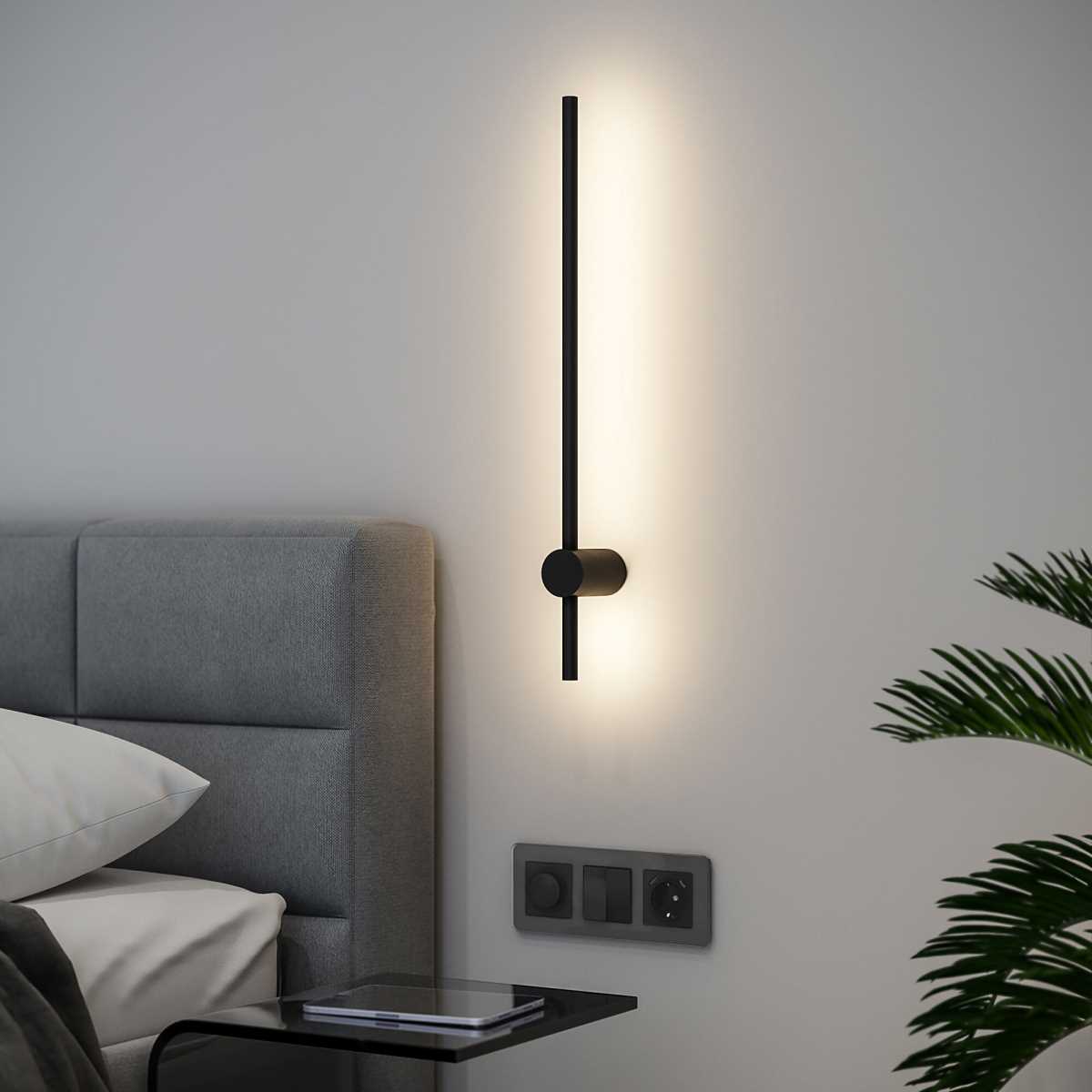 Настенный светодиодный светильник Elektrostandard Cane MRL LED 1115 черный a058236 1