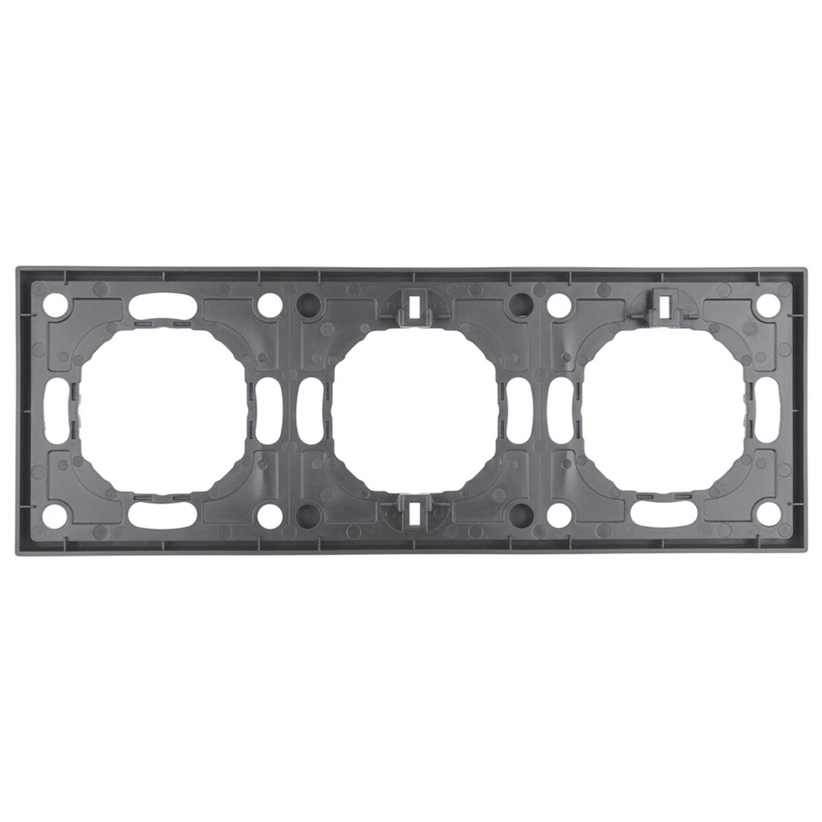 Рамка STEKKER, PFR00-5003-10 3-местная, серия Эмили, платиново-серый, soft touch 49964 4