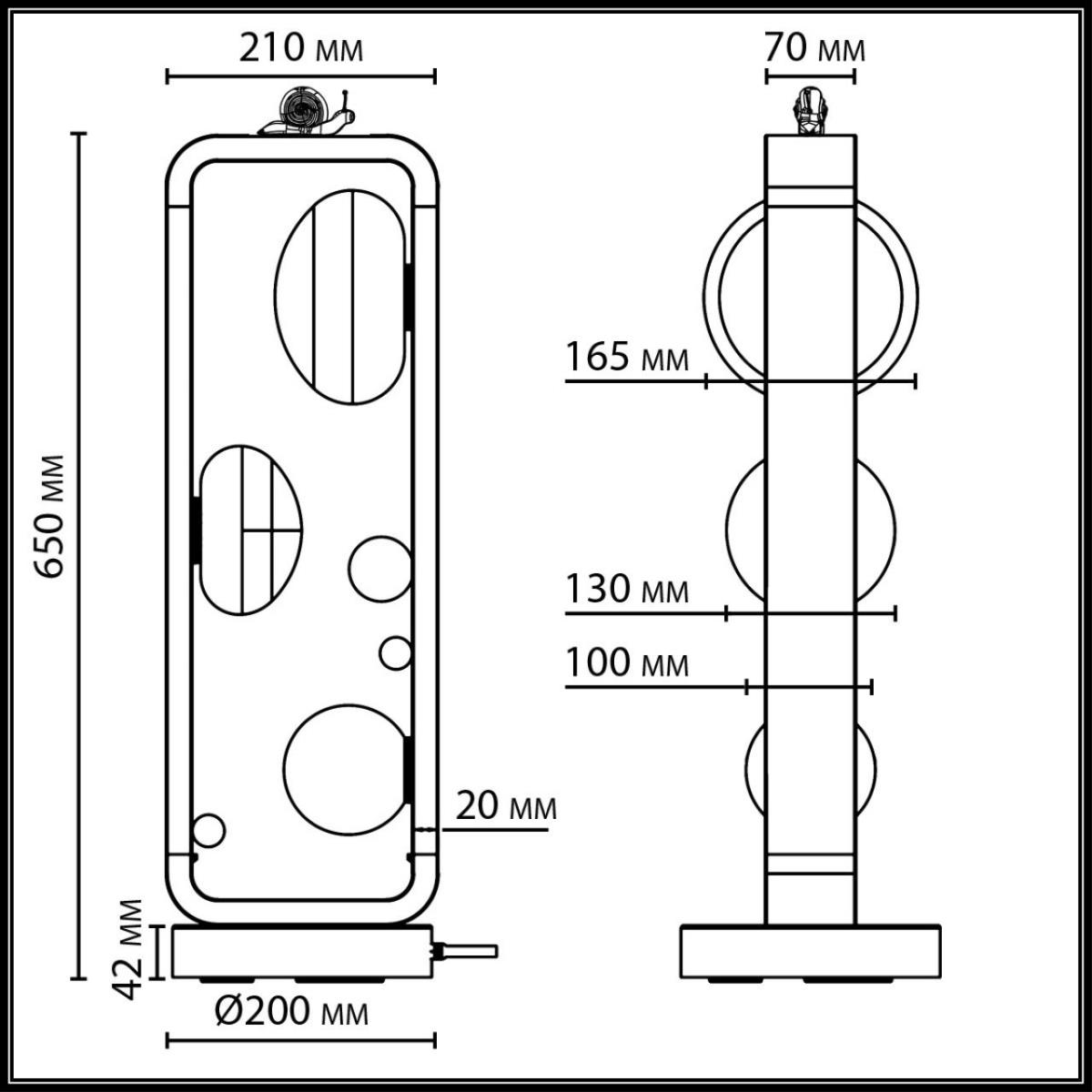 Ландшафтный светильник ODEON LIGHT NATURE 5434/3FB 1