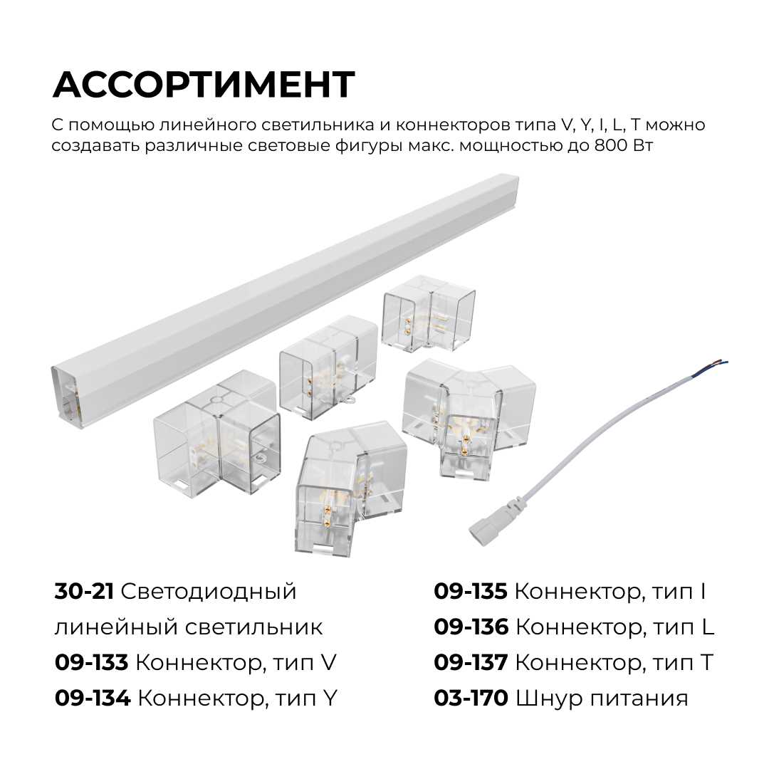 Коннектор для светильников серии NET тип I Apeyron 09-135 1