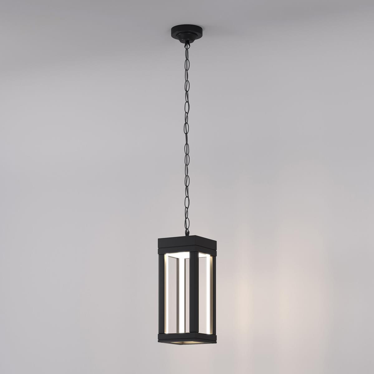 Уличный подвесной светодиодный светильник Elektrostandard Frame 1528 Techno Led черный a051857 1
