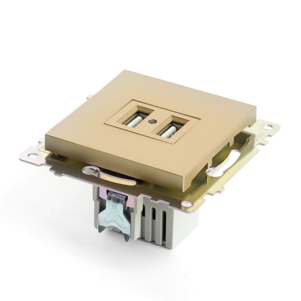 Розетка 2хUSB Stekker Катрин золото GLS10-7115-08 49229 5