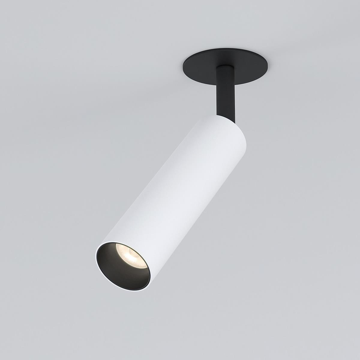Встраиваемый светодиодный спот Elektrostandard Diffe 25040/Led белый/черный a058228