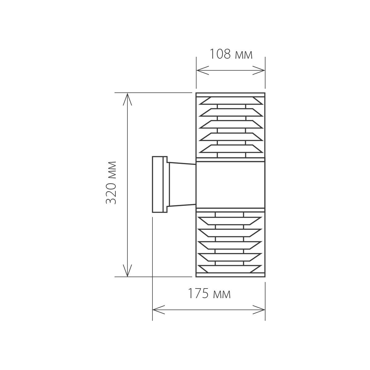 Уличный настенный светильник Elektrostandard 1407 Techno a032609 2