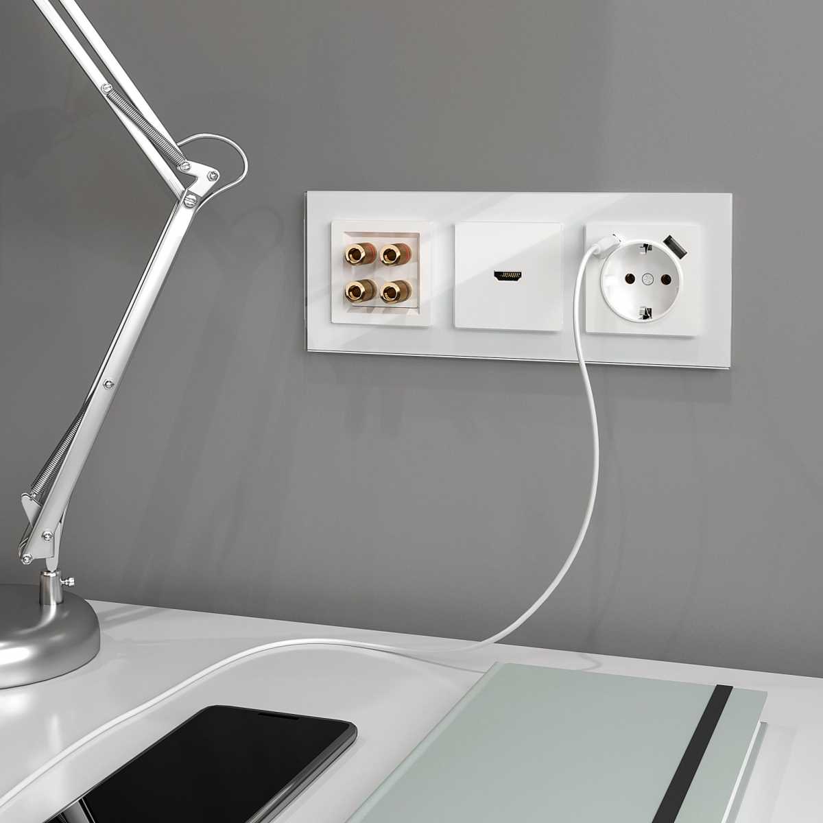 Акустическая розетка Werkel белая W1185001 4690389155536 3