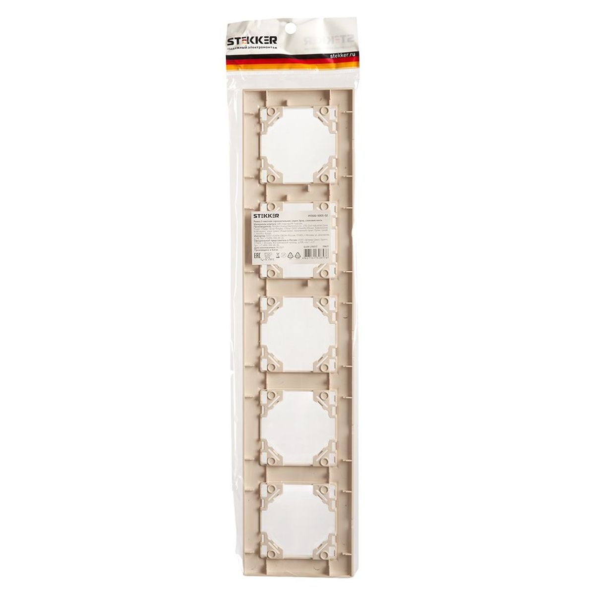 Рамка 5-постовая Stekker Эрна слоновая кость PFR00-9005-02 39621 2