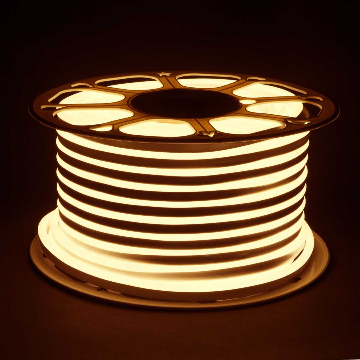 Гибкий неон Elektrostandard 9,6W/m 120LED/m 2835SMD теплый белый 50M a052995 3