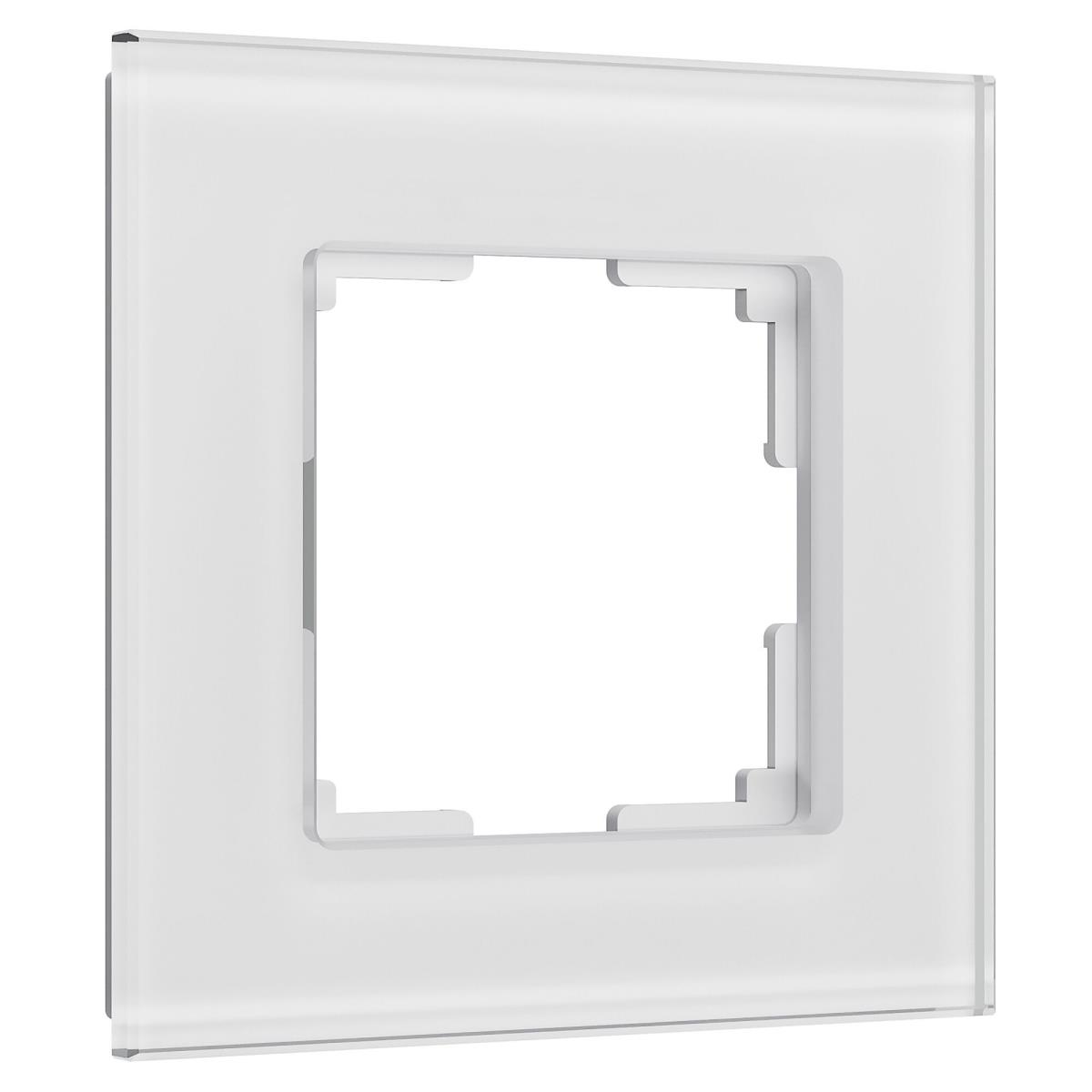 Рамка Werkel Senso на 1 пост белый стекло soft-touch W0013101 4690389200304 2
