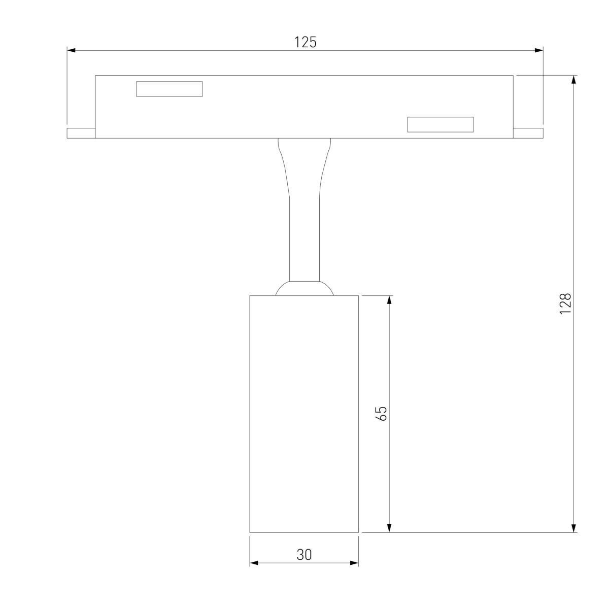 Трековый светодиодный светильник Elektrostandard (Умный дом) Slim Magnetic Dim Cantors 85071/01 латунь a063531 5