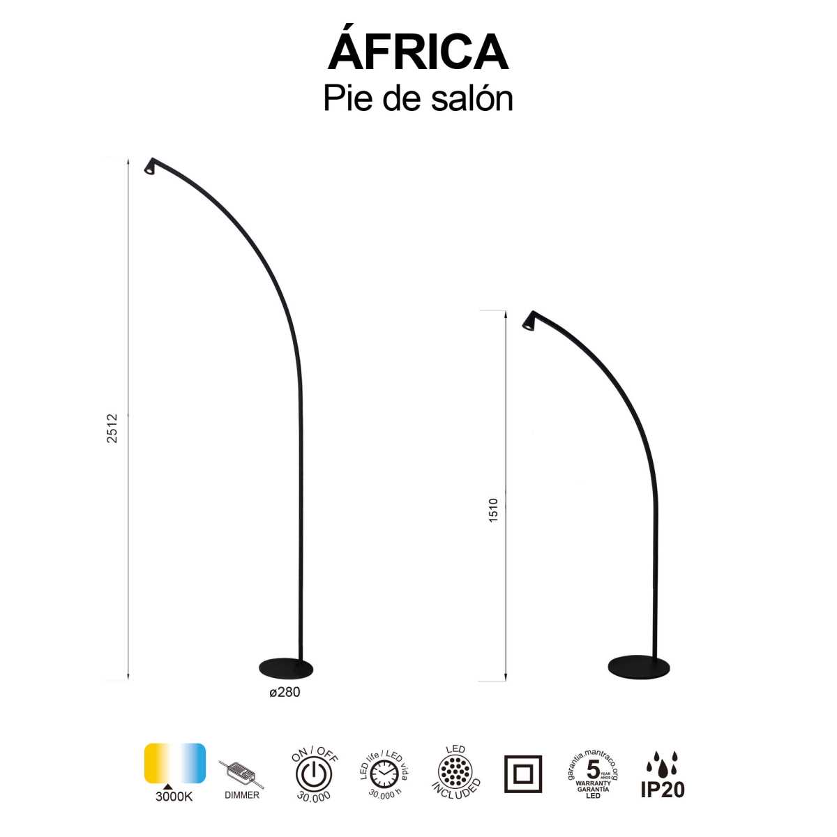 Торшер Mantra Africa 9417 2