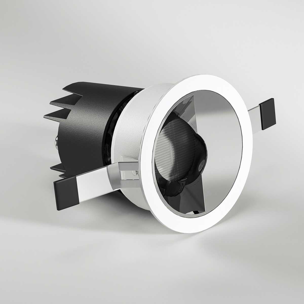 Встраиваемый светодиодный светильник Elektrostandard Inline 25090/LED 10W 3000K белый/хром a064612 3