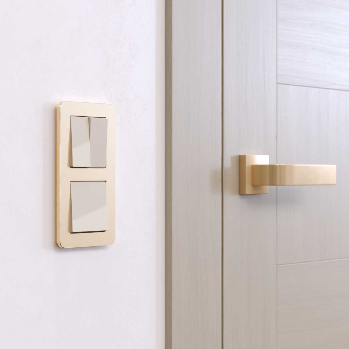 Рамка Werkel Platinum на 2 поста шампань W0022611 4690389184468 3