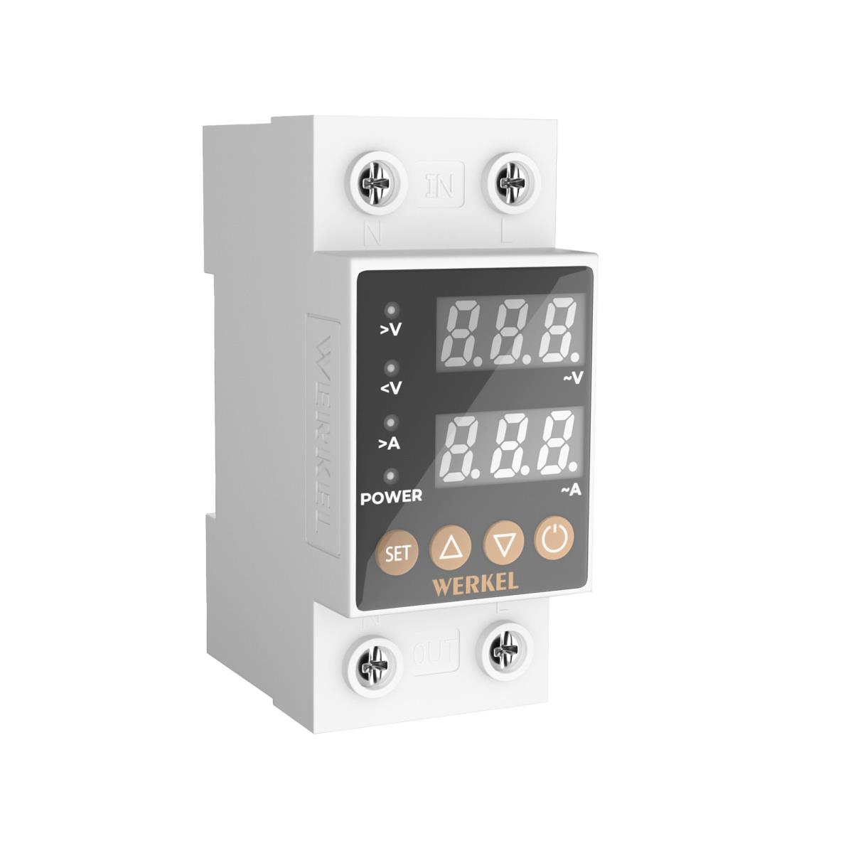 Реле напряжения Werkel 1P+N 63А W932P63R 4690389204425