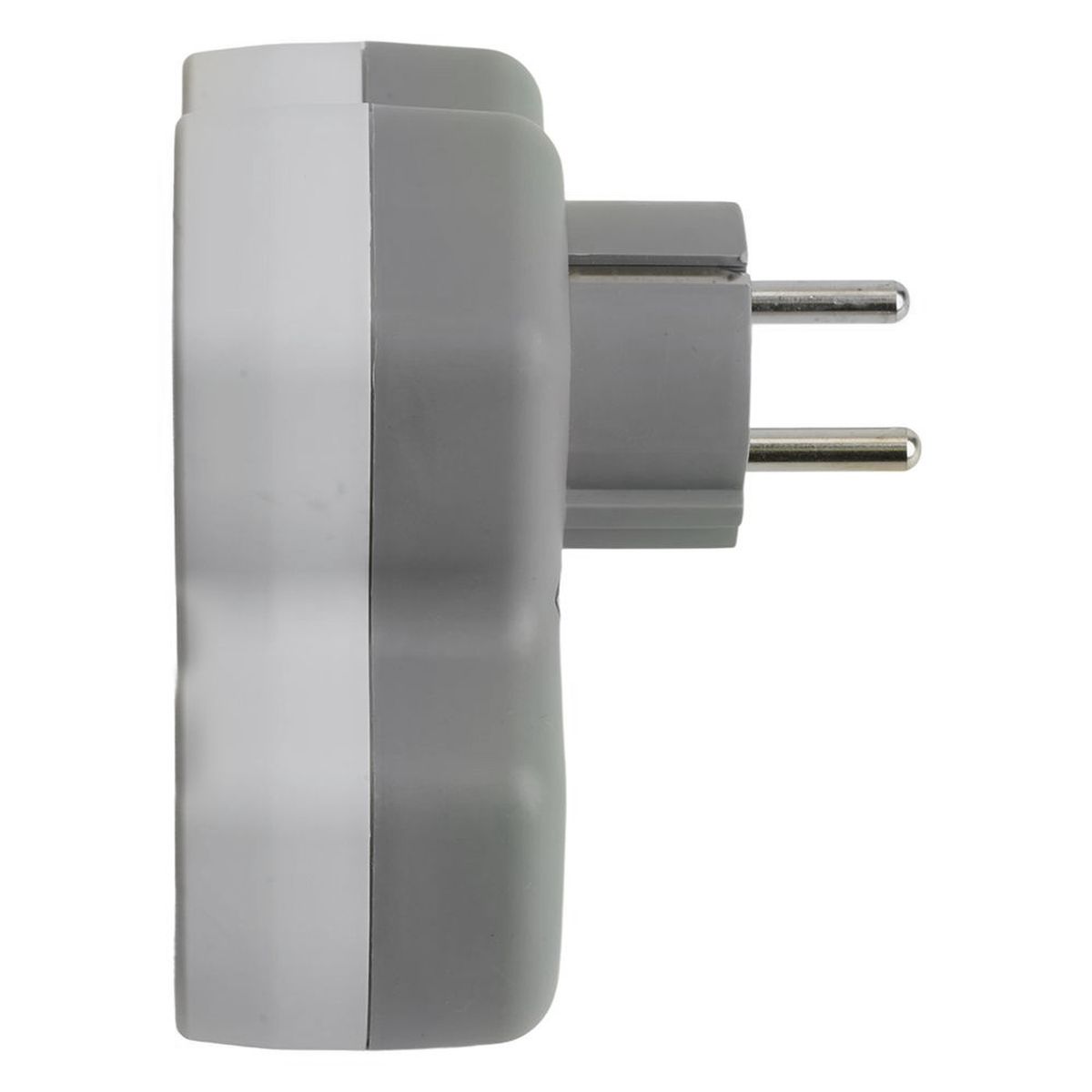 Разветвитель сетевой 2-местный с/з Stekker ADP16-15-20, 250V, 16A и USB+Type C на 2.4А, белый/серый 50071 4