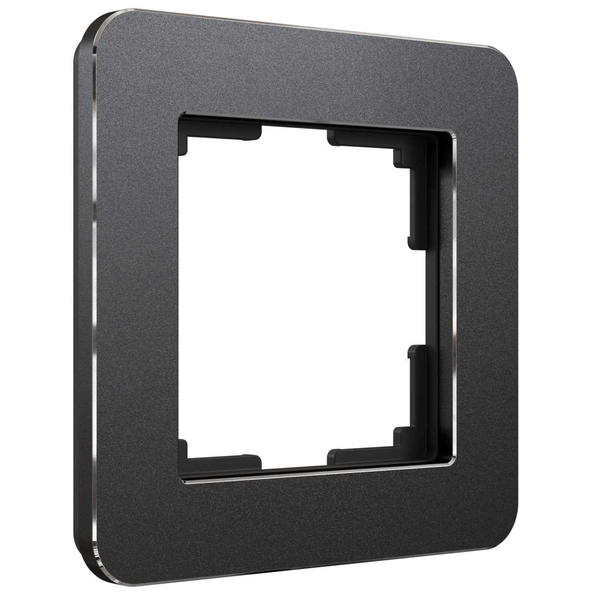 Рамка Werkel Platinum на 1 пост черный алюминий W0012608 4690389184420 2