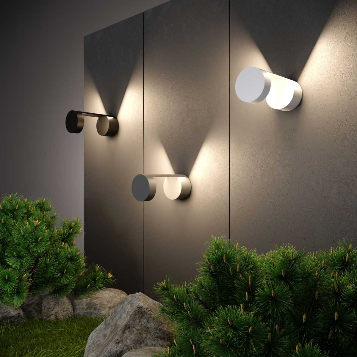 Уличный настенный светодиодный светильник Elektrostandard Nimbus 1540 Techno Led белый a053450 2