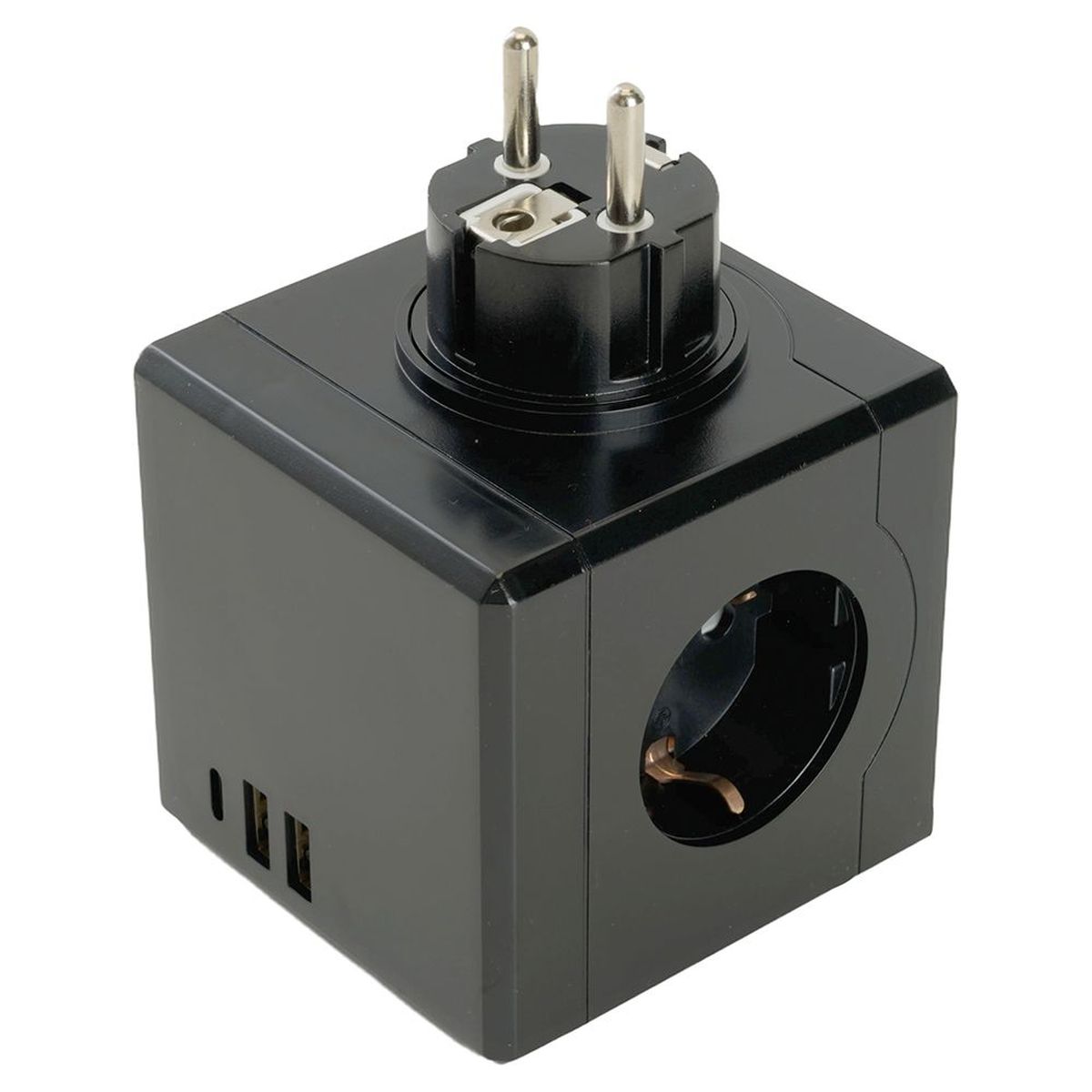 Разветвитель сетевой Stekker 3гн с/з 2хUSB A+Type C ADP16-33-21 49658 2