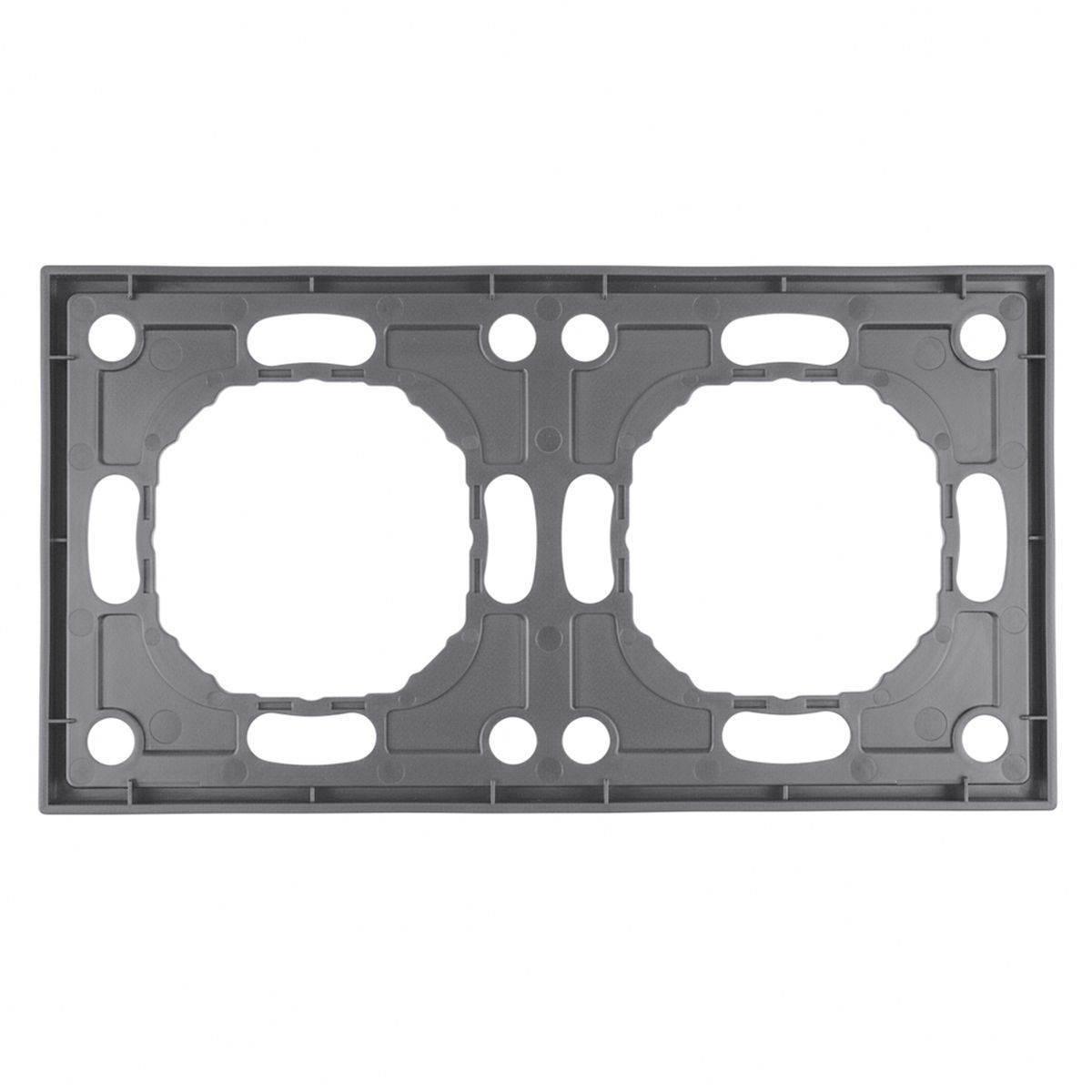 Рамка STEKKER, PFR00-5002-10 2-местная, серия Эмили, платиново-серый, soft touch 49963 4