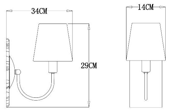 Бра Arte Lamp Gracie A7301AP-1PB изображение 2 Бра Arte Lamp Gracie A7301AP-1PB Фото № 2