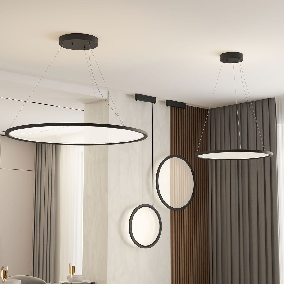 Подвесной светильник DENKIRS VEIL DK6605-BK 2