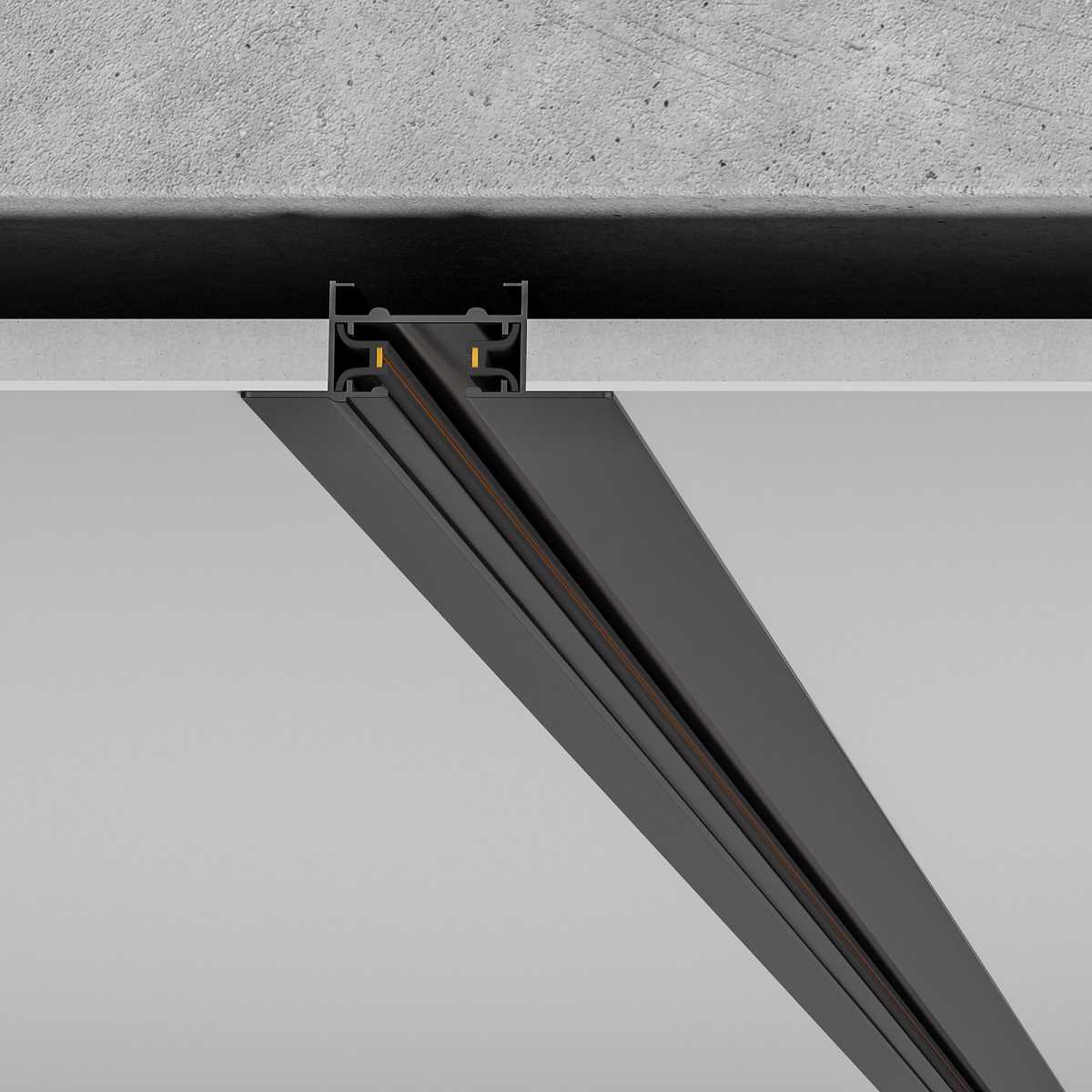 Шинопровод однофазные встраиваемый Elektrostandard Track Rail BK Recessed 85082/00 a057091