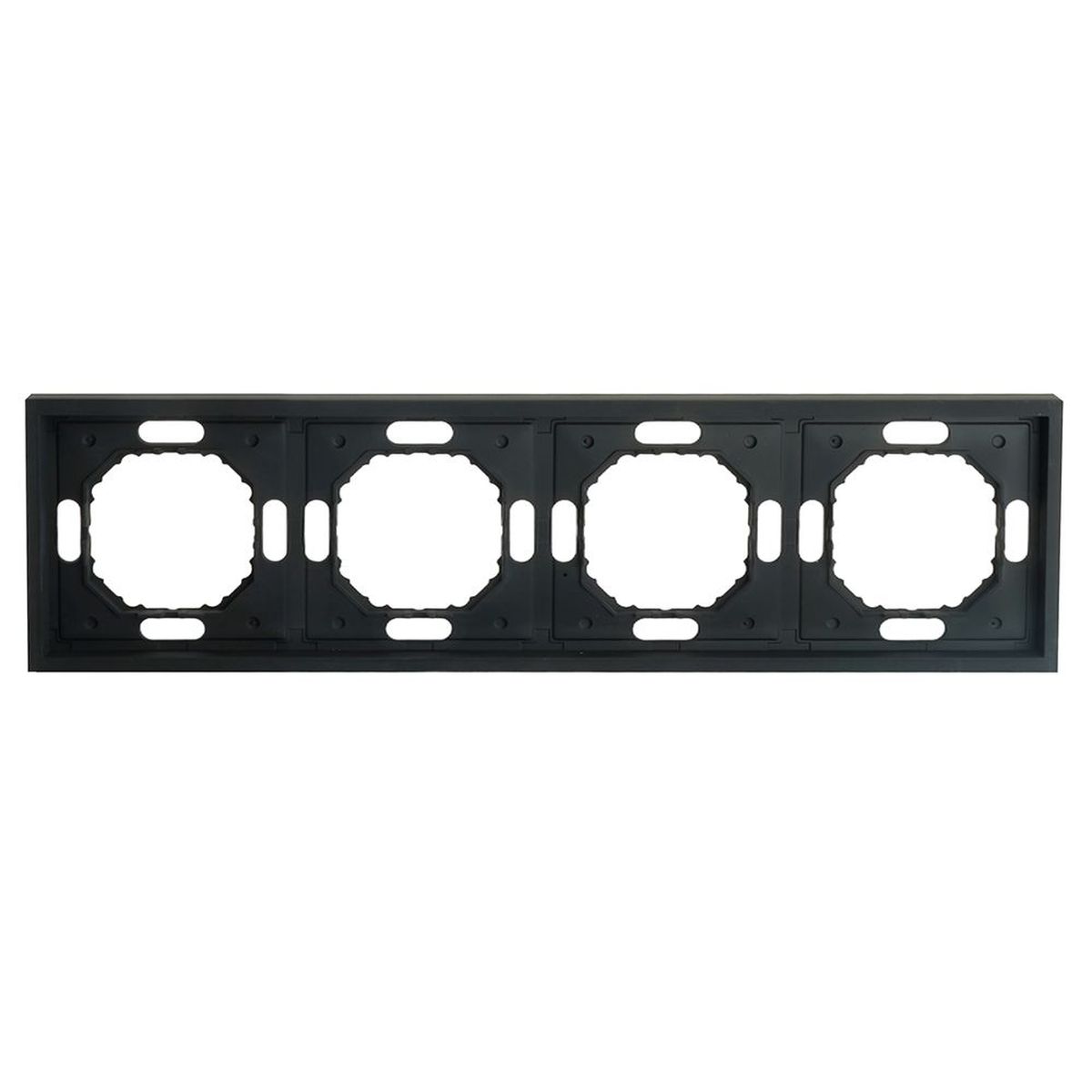 Рамка 4-постовая Stekker Эмили черный уголь PFR00-5004-05 49861 4
